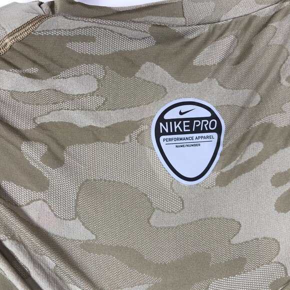 NIKE PRO - BOYS LARGE- GREEN CAMO OREGON DUCKS COMPRESSION SHIRT - 217677 - Picture 5 of 8